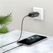 Адаптер питания Hoco C86A lllustrious charger с кабелем Lightning (2USB: 5V max 2.4A) с дисплеем Черный - фото 73993