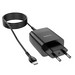Адаптер питания Hoco C86A lllustrious charger с кабелем Type-C (2USB: 5V max 2.4A) с дисплеем Черный - фото 74003