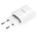 Адаптер питания Hoco N14 Smart Charging single port PD20W+QC3.0 charger (USB-C: 5V max 3A/ 20Вт) Белый - фото 74007