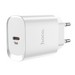 Адаптер питания Hoco N14 Smart Charging single port PD20W+QC3.0 charger (USB-C: 5V max 3A/ 20Вт) Белый - фото 74010