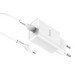 Адаптер питания Hoco N14 Smart Charging single port PD20W+QC3.0 charger с кабелем Type-C to Lightning (USB-C: 5V max 3A/ 20Вт) Белый - фото 74017
