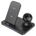 Беспроводное зарядное устройство Hoco 3в1 (CW-33) для Apple iPhone/ Watch/ Air Pods 15W Черный - фото 80336