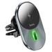 Автомобильное беспроводное Qi зарядное устройство Hoco CA91 Magic magnetic wireless fast charging car holde (5V/ 2A) Графитовый - фото 80405