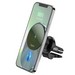 Автомобильное беспроводное Qi зарядное устройство Hoco CA91 Magic magnetic wireless fast charging car holde (5V/ 2A) Графитовый - фото 80406