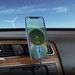 Автомобильное беспроводное Qi зарядное устройство Hoco CA91 Magic magnetic wireless fast charging car holde (5V/ 2A) Графитовый - фото 80409