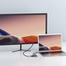 Переходник Hoco HB23 Easy view Type-C multifunction adapter HDMI+USB3.0+USB2.0 для MacBook Графитовый - фото 80688