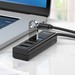 Переходник Hoco HB25 Easy mix 4-in-1 converter (Type-c to USB3.0 + USB 2.0x3) черный - фото 81652