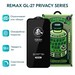 Стекло защитное Remax 3D (GL-27) Антишпион Privacy Series Твердость 9H для iPhone 14 Pro 2022 (6.1") 0.3mm Black - фото 82665