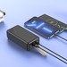 Аккумулятор внешний универсальный Hoco J87B 30000 mAh Tacker PD20W+QC3.0 power bank (USB:5V-3.0A Max) Черный - фото 82701