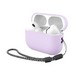Чехол силиконовый Deppa для AirPods Pro 2 (D-47342) 1.3мм с ремешком Лавандовый - фото 83007