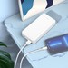 Аккумулятор внешний универсальный Hoco J100A 20000 mAh High-ranking power bank (2USB:5V-2.1A) Белый - фото 83056