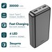 Аккумулятор внешний универсальный Hoco J100A 20000 mAh High-ranking power bank (2USB:5V-2.1A) Черный - фото 83058