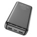 Аккумулятор внешний универсальный Hoco J100A 20000 mAh High-ranking power bank (2USB:5V-2.1A) Черный - фото 83059