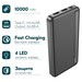 Аккумулятор внешний универсальный Hoco J91 10000 mAh Strong and Wear-Resistant power bank (2USB:5V-2.1A) Черный - фото 83062