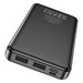 Аккумулятор внешний универсальный Hoco J91 10000 mAh Strong and Wear-Resistant power bank (2USB:5V-2.1A) Черный - фото 83063