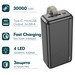 Аккумулятор внешний универсальный Hoco J91B 30000 mAh Strong and Wear-Resistant power bank (2USB:5V-2.1A) Черный - фото 85873