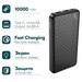 Аккумулятор внешний универсальный Hoco J95 Plus 10000 mAh Fast Charging power bank (2USB:5V-2.1A Max) Черный - фото 83092