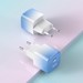 Адаптер питания Hoco C101A Single port PD 20W charger с кабелем Type-C to Lightning (Type-C: 5V max 3.0A/ 20Вт) Бело-голубой - фото 83125