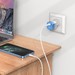 Адаптер питания Hoco C101A Single port PD 20W charger с кабелем Type-C to Lightning (Type-C: 5V max 3.0A/ 20Вт) Бело-голубой - фото 83127