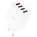 Адаптер питания Hoco C102A Fuerza QC3.0 fast charger 18W (4USB: 5V max 3.0A) Белый - фото 83129