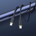 Дата-кабель Hoco U109 Fast charging data cable Type-C to Type-C (20V-5A, 100Вт Max) 1.2 м Черный - фото 83232