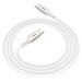 Дата-кабель Hoco X66 Howdy charging data cable Type-C to Type-C (3A, 60Вт Max) 1.0 м Белый - фото 83234