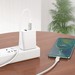Дата-кабель Hoco X66 Howdy charging data cable Type-C to Type-C (3A, 60Вт Max) 1.0 м Белый - фото 83236