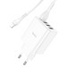 Адаптер питания Hoco C102A Fuerza QC3.0 fast charger 28.5W c кабелем Lightning (4USB: 5V max 2.1A) Белый - фото 83247