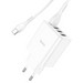 Адаптер питания Hoco C102A Fuerza QC3.0 fast charger 28.5W c кабелем Type-C (4USB: 5V max 2.1A) Белый - фото 83254