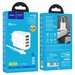 Адаптер питания Hoco C102A Fuerza QC3.0 fast charger 28.5W c кабелем Type-C (4USB: 5V max 2.1A) Белый - фото 83258