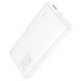 Аккумулятор внешний универсальный Hoco J87 10000 mAh Tacker PD20W+QC3.0 power bank (USB:5V-3.0A Max) Белый - фото 83282