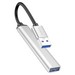 Переходник Hoco HB26 USB multifunction adapter 3хUSB2.0, 1хUSB3.0 для MacBook Серебристый - фото 83289