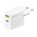 Адаптер питания Deppa USB A + Type-C Power Delivery 3.0А QC 3.0 33Вт D-11426 (5В/ 3А, 9В/ 3А, 12В/ 2.5А) Белый - фото 85923