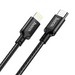 Дата-кабель Hoco X14 Double speed PD charging data cable for Type-C to Lightning (2.0 м) Черный - фото 85952