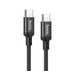 Дата-кабель Hoco X14 Double speed 60W charging data cable for Type-C to Type-C (1.0 м) Черный - фото 85955