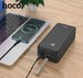 Аккумулятор внешний универсальный Hoco DB11 Plus 50000 mAh Power bank with LED light and lanyard (2USB:5V-2.1A) Черный - фото 85966