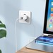 Адаптер питания Hoco N25 Maker dual port fast charger (2USB: 5V max 2.1A) Белый - фото 86277