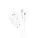 Адаптер питания Hoco N29 Triumph dual port fast charger c кабелем Type-C to Type-C 33W (2Type-C: 5V max 3.0A) Белый - фото 86265