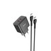 Адаптер питания Hoco N29 Triumph dual port fast charger c кабелем Type-C to Type-C 33W (2Type-C: 5V max 3.0A) Черный - фото 86271