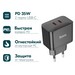 Адаптер питания Hoco N29 Triumph dual port fast charger c кабелем Type-C to Type-C 33W (2Type-C: 5V max 3.0A) Черный - фото 86272