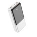 Аккумулятор внешний универсальный Hoco J108A 20000 mAh Universe PD22.5W+QC3.0 power bank (2USB:5V-3A/ Type-C: 5V-3A) Белый - фото 86402