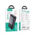 Аккумулятор внешний универсальный Hoco J108A 20000 mAh Universe PD22.5W+QC3.0 power bank (2USB:5V-3A/ Type-C: 5V-3A) Черный - фото 86410