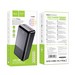 Аккумулятор внешний универсальный Hoco J108B 30000 mAh Universe PD22.5W+QC3.0 power bank (2USB:5V-3A/ Type-C: 5V-3A) Черный - фото 86420