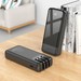 Аккумулятор внешний универсальный Hoco J114A 20000 mAh power bank (USB:5V-2A/ Type-C: 5V-2A) Черный - фото 86896