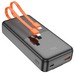 Аккумулятор внешний универсальный Hoco J119A 20000 mAh Sharp charger PD22.5W+QC3.0 power bank (USB:5V-3A/ Type-C: 5V-3A) Черный - фото 86996