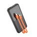 Аккумулятор внешний универсальный Hoco J119 10000 mAh Sharp charger PD22.5W+QC3.0 power bank (USB:5V-3A/ Type-C: 5V-3A) Черный - фото 86986