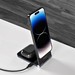 Беспроводное зарядное устройство Deppa 2в1 Magsafe Cristal Slim (D-23152) для Apple iPhone/ Air Pods 20Вт Черный - фото 87428