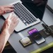 Беспроводное зарядное устройство Deppa 3в1 Crystal Magsafe Fold Travel Qi (D-23153) 20W Черный - фото 87376