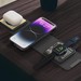 Беспроводное зарядное устройство Deppa 3в1 Crystal Magsafe Fold Travel Qi (D-23153) 20W Черный - фото 87372