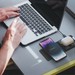 Беспроводное зарядное устройство Deppa 2в1 Crystal Magsafe Fold Travel Qi (D-23154) 20W Черный - фото 87435